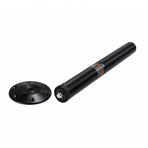 Aluminum Table Leg 68.5 cm including floor plate and table base - Black
