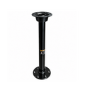 Aluminum Table Leg 68.5 cm including floor plate and table base - Black