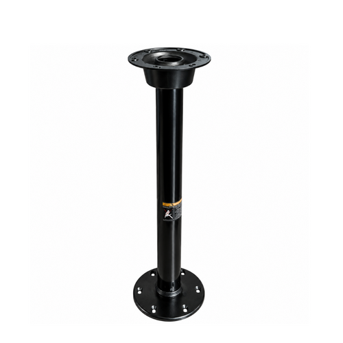 Aluminum Table Leg 68.5 cm including floor plate and table base - Black