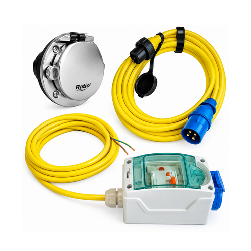 16A Power Kit 12V - Stainless Steel