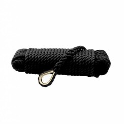 Ankerlijn RVS oog 12mm*20m High Quality 3-str. Black