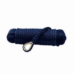 Ankerlijn RVS oog 10mm*15m High Quality 3-str. Navy