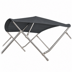 Sunmaster RVS Biminitop 3B-H137-B137-152 - Antraciet