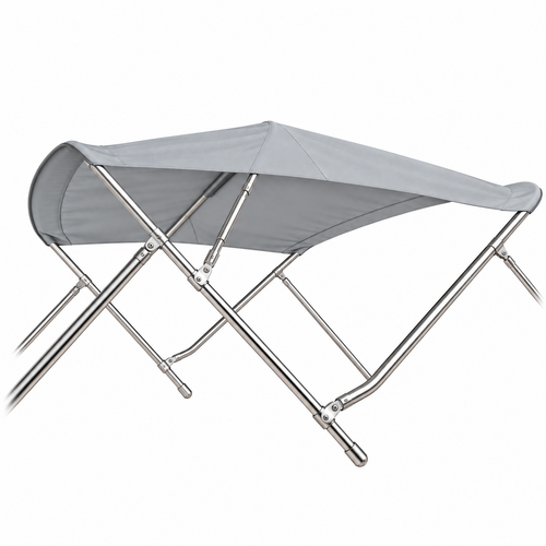 Sunmaster Edelstahl-Bimini-Top 3B-H91-B137-152 - Hellgrau