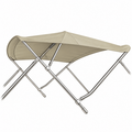 Sunmaster Edelstahl-Bimini-Top 3B-H91-B137-152 – Beige