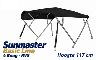 Basic Line - RVS - Hoogte 117 cm