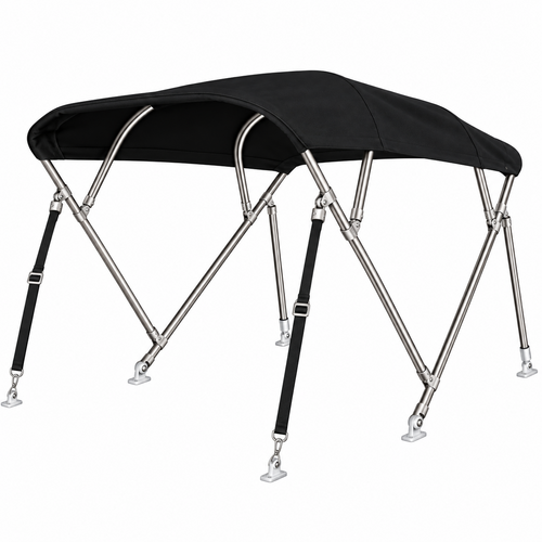 Sunmaster RVS Biminitop 4B-H117-B200-213 - Zwart