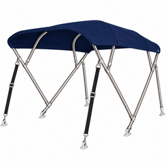 Sunmaster Stainless Steel Bimini Top 4B-H117-B170-182 - Navy