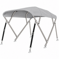 Sunmaster RVS Biminitop 4B-H117-B155-169 - Licht grijs