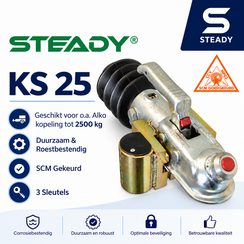 Steady koppelingsslot KS 25 - SCM Gekeurd