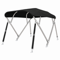 Sunmaster RVS Biminitop 4B-H137-B264-283 - Zwart