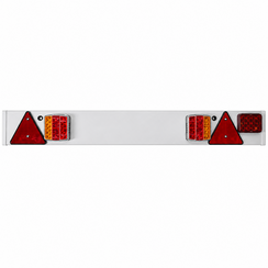 Verlichtingsbalk LED met mistlamp - 123x14 cm - 9m kabel - 7-polig