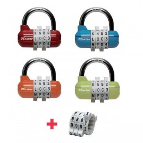 Masterlock Masterlock combinatiehangslot 1534 (leverbaar in vier kleuren)