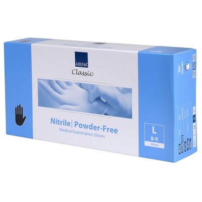 Abena Large Nitrile Gloves Powder Free