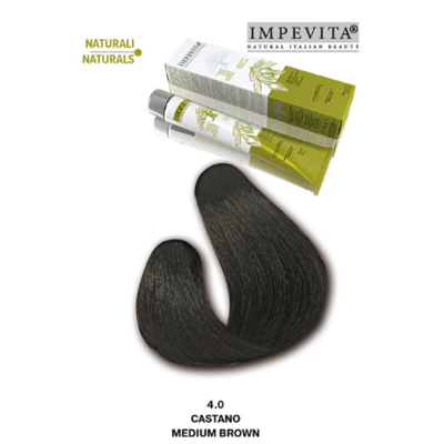 Imperity Impevita Hair Dye Ammonia Free 4.0 Medium Brown, 100 ml