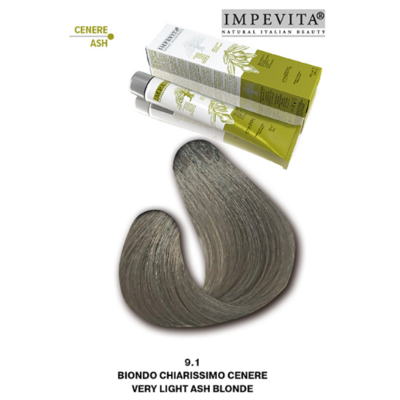 Imperity Impevita Hair Dye Ammonia Free 9.1 Very Light Ash Blonde, 100 ml