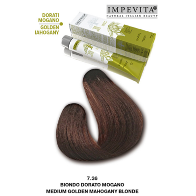 Imperity Impevita Hair Dye Ammonia Free 7.36 Gold Mahogany Blonde, 100 ml