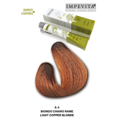 Imperity Impevita Hair Dye Ammonia Free 8.4 Light Copper Blonde, 100 ml