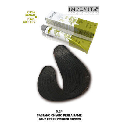 Imperity Impevita Hair Dye Ammonia Free 5.24 Light Pearl Copper Brown, 100 ml