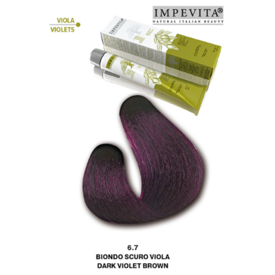 Imperity Impevita Hair Dye Ammonia Free 6.7 Dark Violet Brown, 100 ml