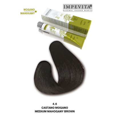 Imperity Impevita Hair Dye Ammonia Free 4.6 Medium Mahogany Brown, 100 ml