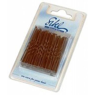 Sibel Hairpins Thin 45mm - 50 Pieces - Black
