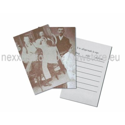 KSF Appointment cards, 250 pieces (nostalgic design)