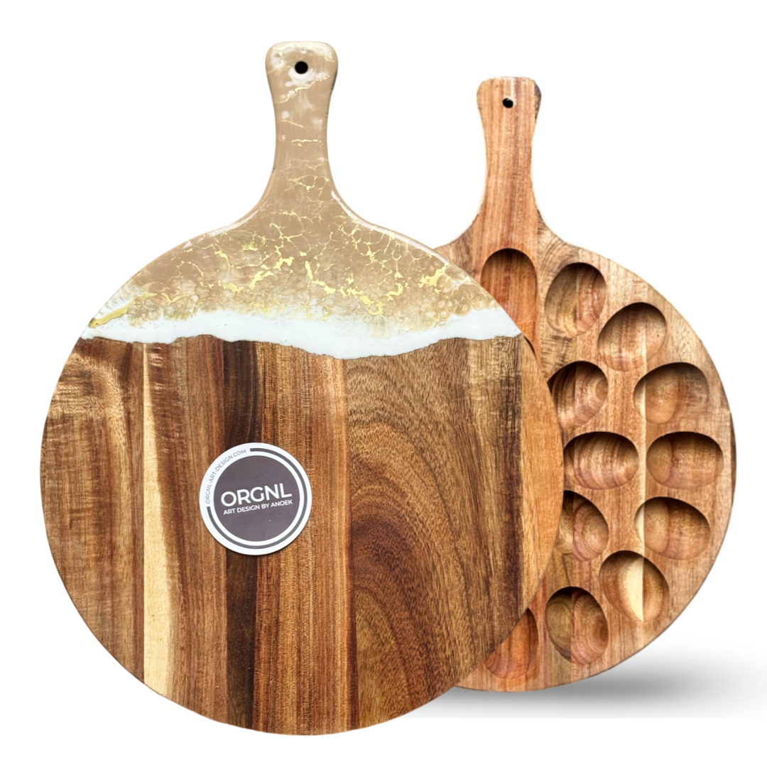 Luxury handmade resin cheese/charcuterie boards