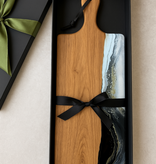 Handgemaakte unieke borrelplanken met epoxy