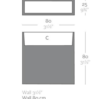 Vondom WALL 80 bloembak