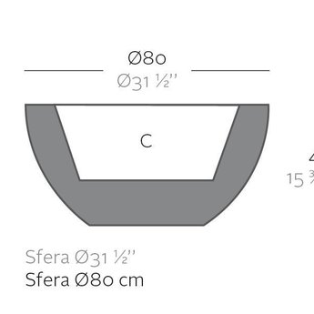 Vondom SFERA 80 bloembak