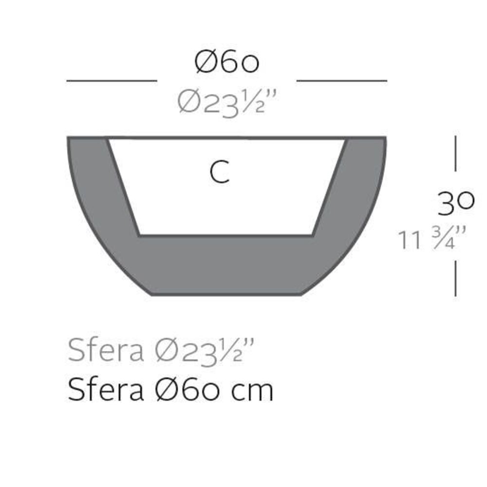 Vondom SFERA 60 bloembak