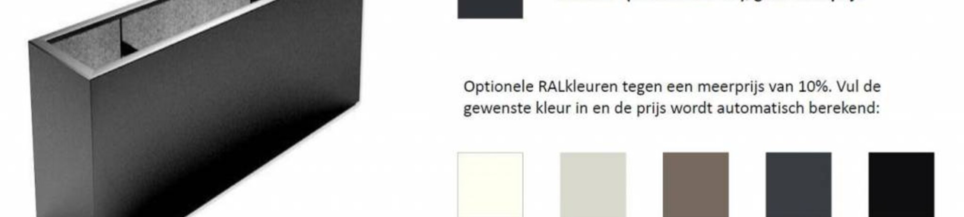 NIEUW |  Hoge smalle bloembakken