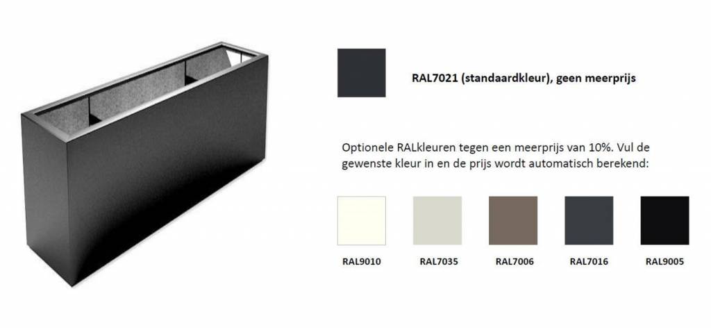 NIEUW |  Hoge smalle bloembakken