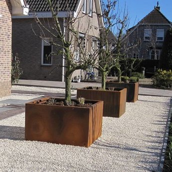 Andes cortenstaal 100x100x40 cm plantenbak