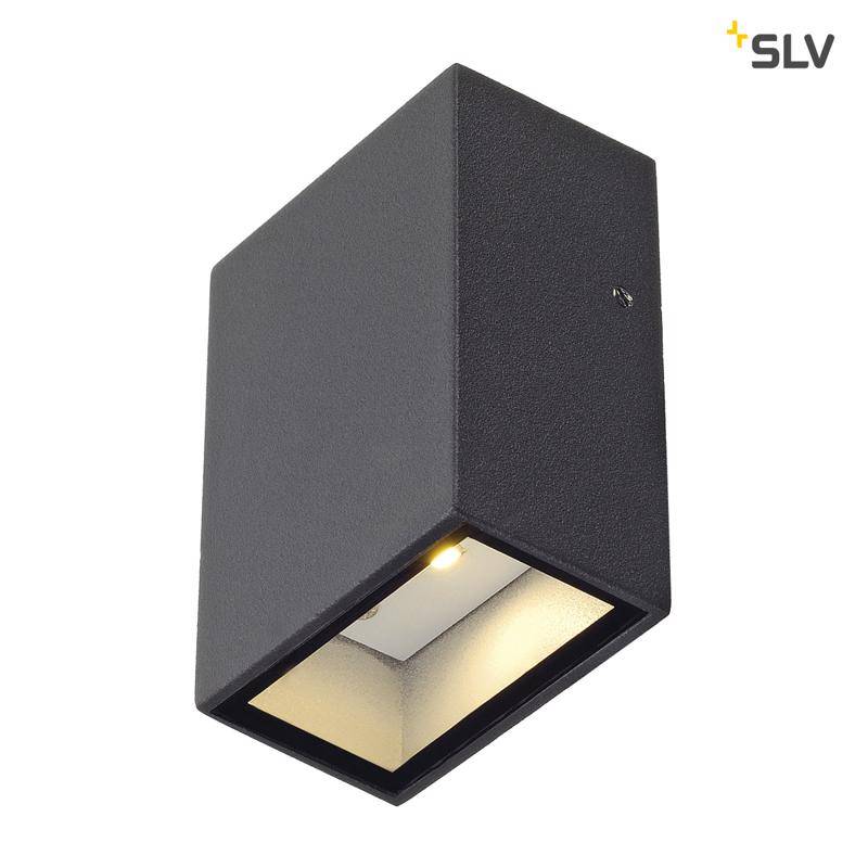 SLV Quad 1 ANTRACIET wandlamp