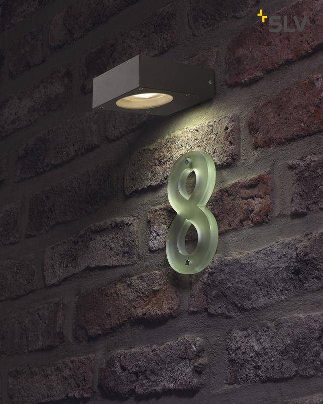 SLV Quadrasyl WL15 antraciet wandlamp