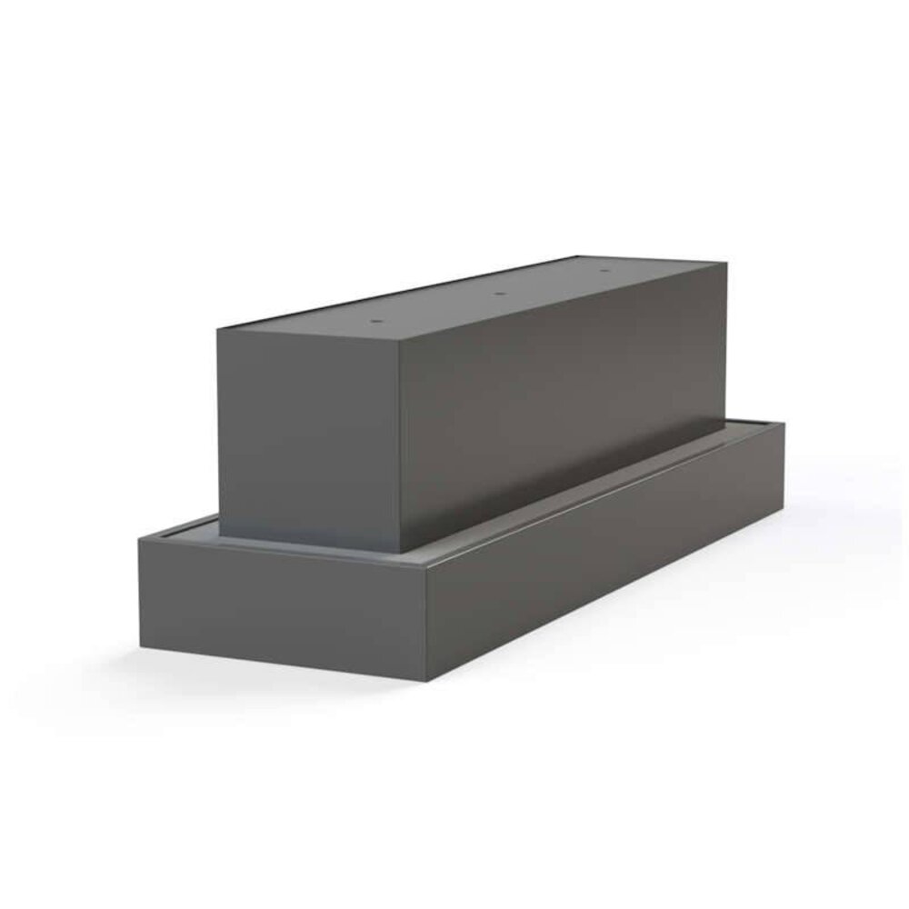 Waterblok aluminium 300 x 70 x 70 cm Waterblok aluminium 300 x 70 x 70 cm