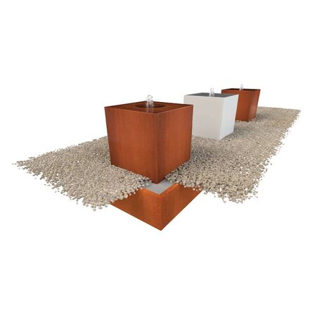 Waterblok aluminium 70 x 70 x 70 cm