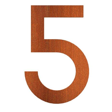 cortenstaal 12 cm, nr. 5 cortenstaal 12 cm, nr. 5