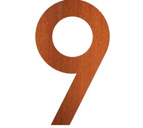 cortenstaal 12 cm, nr. 9 cortenstaal 12 cm, nr. 9