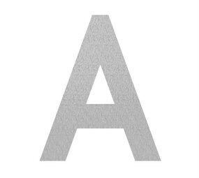 RVS 9 cm, letter A