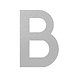 RVS 9 cm, letter B RVS 9 cm, letter B