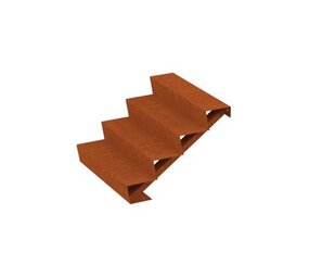 Trap Cortenstaal 100 cm breed Trap Cortenstaal 100 cm breed