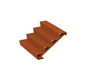 Trap Cortenstaal 125 cm breed Trap Cortenstaal 125 cm breed