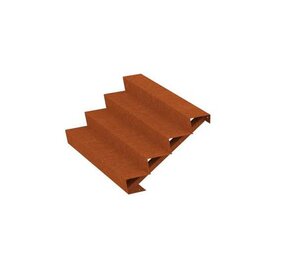 Trap Cortenstaal 150 cm breed Trap Cortenstaal 150 cm breed