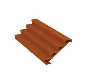 Trap Cortenstaal 250 cm breed Trap Cortenstaal 250 cm breed
