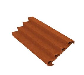 Trap Cortenstaal 300 cm breed Trap Cortenstaal 300 cm breed
