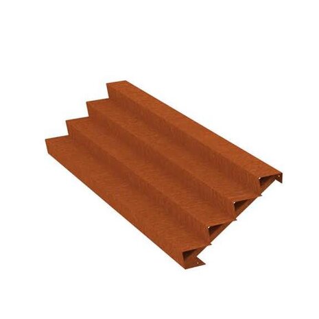 Trap Cortenstaal 300 cm breed Trap Cortenstaal 300 cm breed