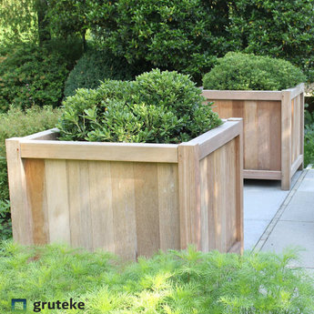 Valencia 120x120x95 cm houten bloembak